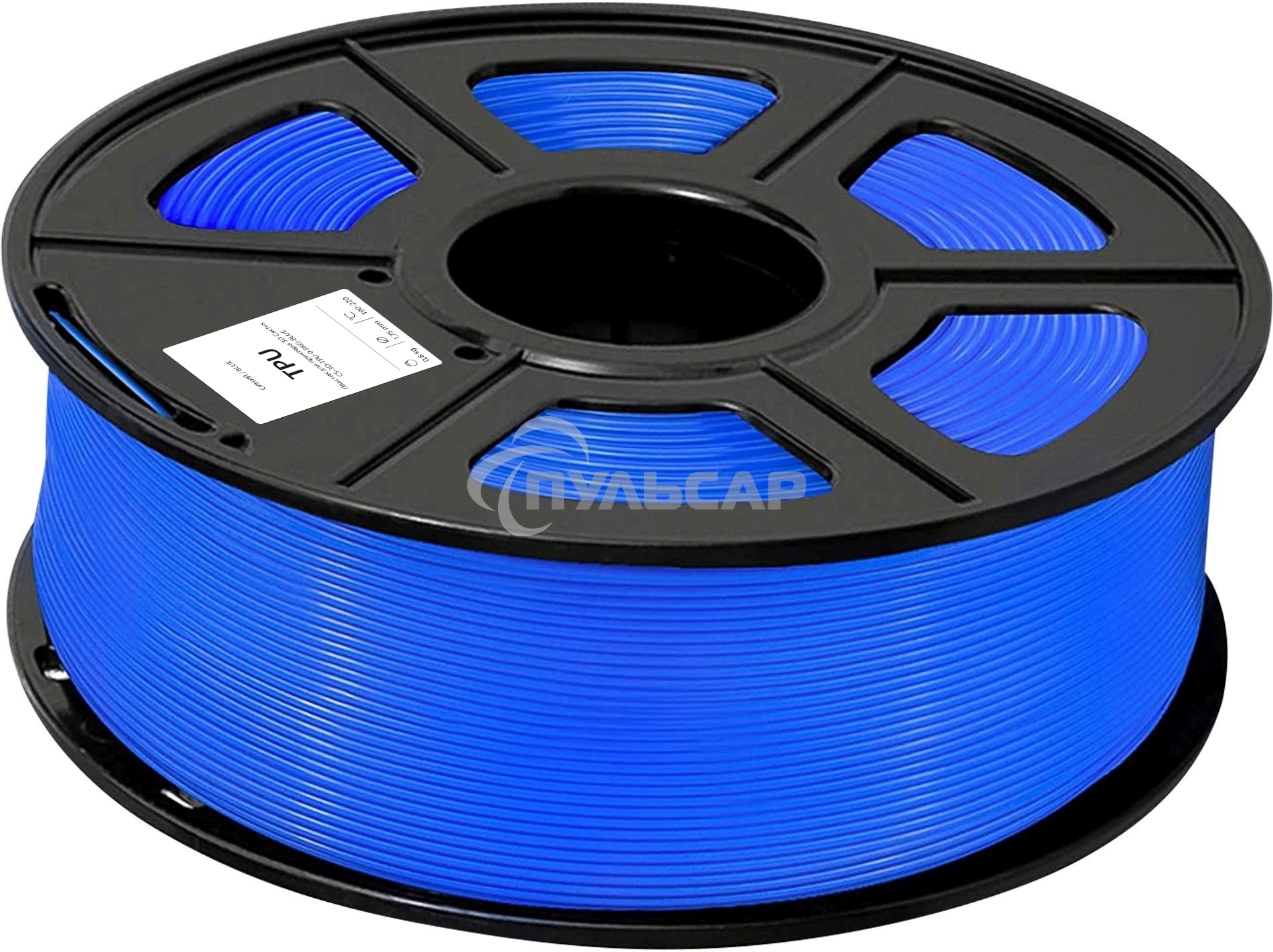 Пластик для принтера 3D Cactus CS-3D-TPU-0.8KG-BLUE TPU d1.77мм 0.8кг 1цв.