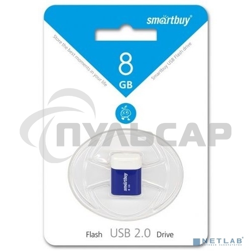 Флешка USB Smartbuy 8 Gb,Smartbuy LARA Blue SB8 GbLara-B