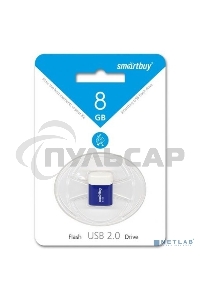 Флешка USB Smartbuy 8 Gb,Smartbuy LARA Blue SB8 GbLara-B