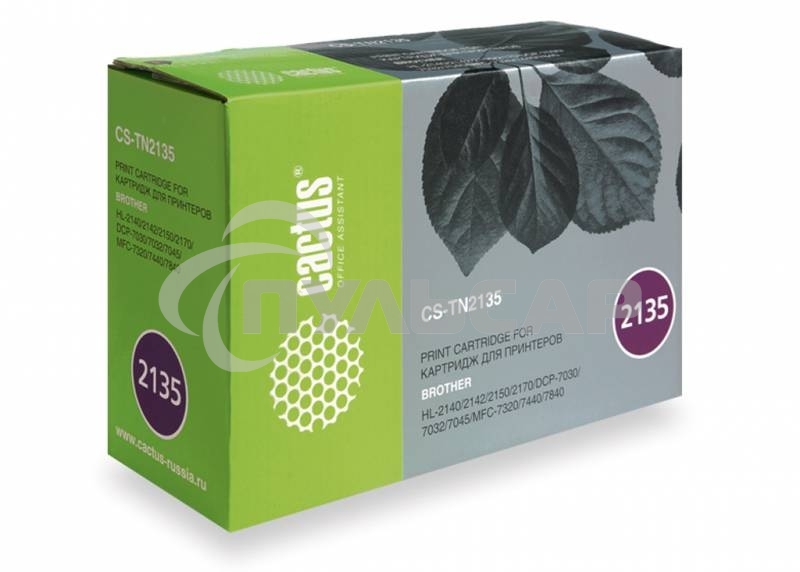 Картридж лазерный Cactus CS-TN2135 черный (1500 стр.) для Brother DCP-7030/7032/7045/HL-2140/2142/2150/2170/MFC-7320/7440/7840