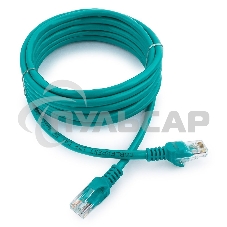 Патч-корд UTP Cablexpert кат.5e, 3м, литой, многожильный (зеленый)