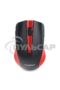 Мышь беспроводная Гарнизон GMW-430R красный, 1200 dpi, радиоканал, USB, кнопки - 3