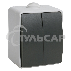 Выключатель 2-кл. ОП ФОРС 10А IP54 сер. ВС20-2-0-ФСр ИЭК EVS20-K03-10-54-DC