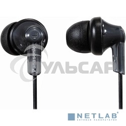 Наушники вкладыши Panasonic RP-HJE118GUK 1.1м черный проводные (в ушной раковине)