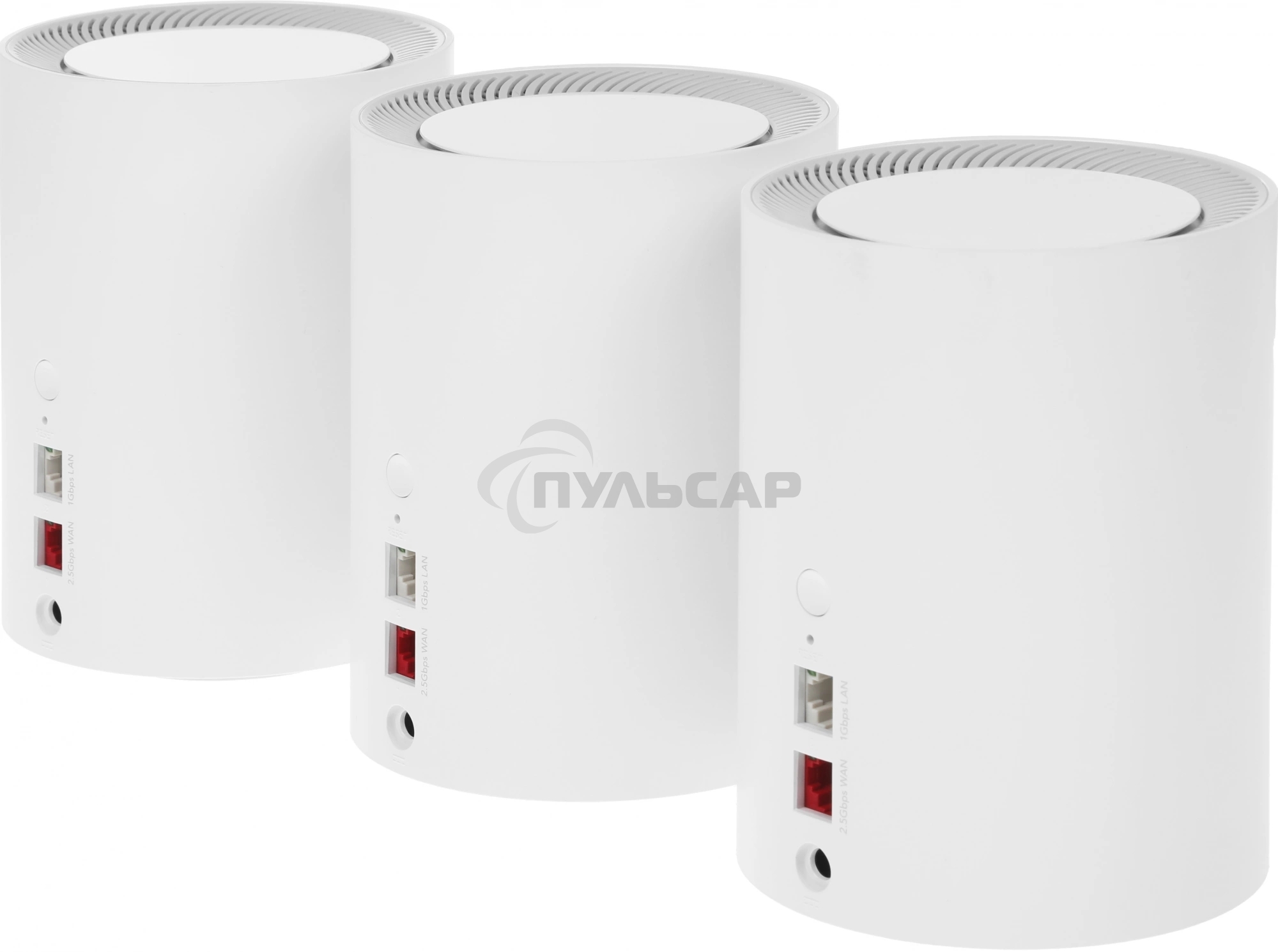 Бесшовный Mesh роутер Cudy M3000 (M3000(3-PACK) WHITE) AX3000 100/1000/2500BASE-T белый (упак.:3шт)