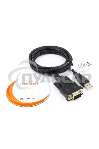 Конвертер USB->SERIAL Cablexpert UAS-DB9M-02 AM/DB9M, 1,5 м, PL2303TA, WinXP-Win8, черный, пакет