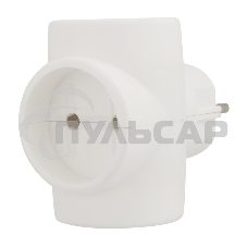 Евротройник электрический без заземления 220 В, 6A Rexant Индивидуальный пакет