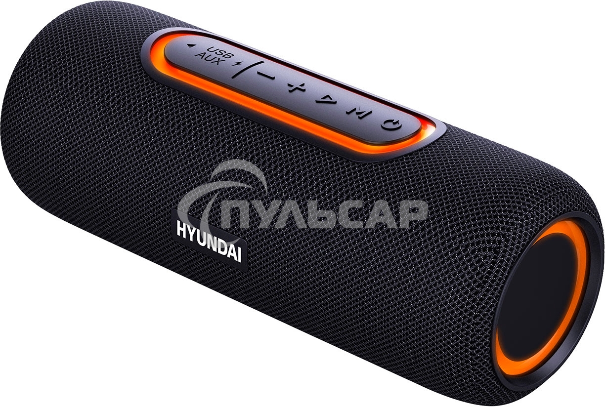 Портативная колонка Hyundai H-PS1021 черный/черный 25 Вт 1.0 BT 10м 1500mAh