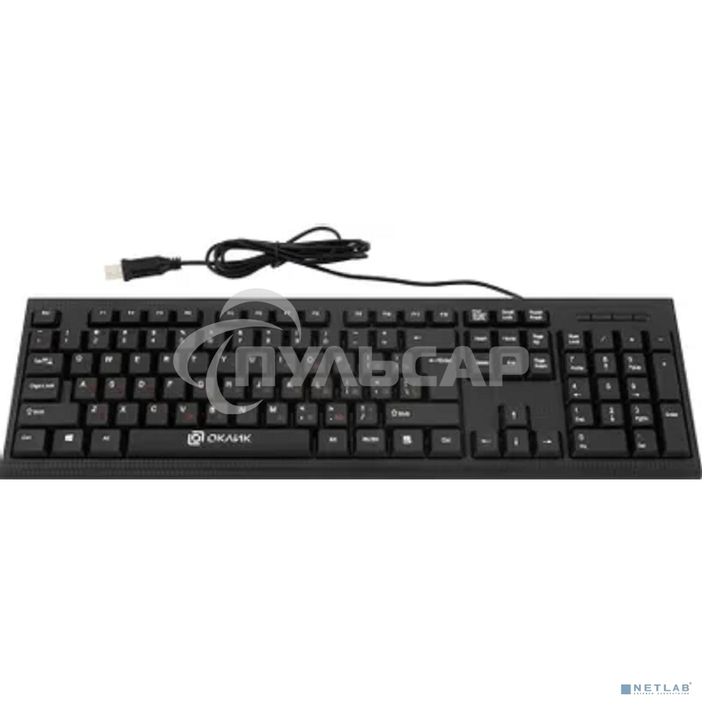 Комплект клавиатура + мышь Oklick 620M клав:черный мышь:черный USB