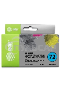 Картридж струйный Cactus CS-C9372 №72 фото пурпурный (130 мл.) для HP DJ T610/T620/T770/T1100/T1100/T1120/T1200