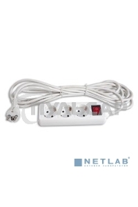 Сетевой удлинитель Buro BU-PS3.5/W 5м (3 розетки) белый (пакет ПЭ)