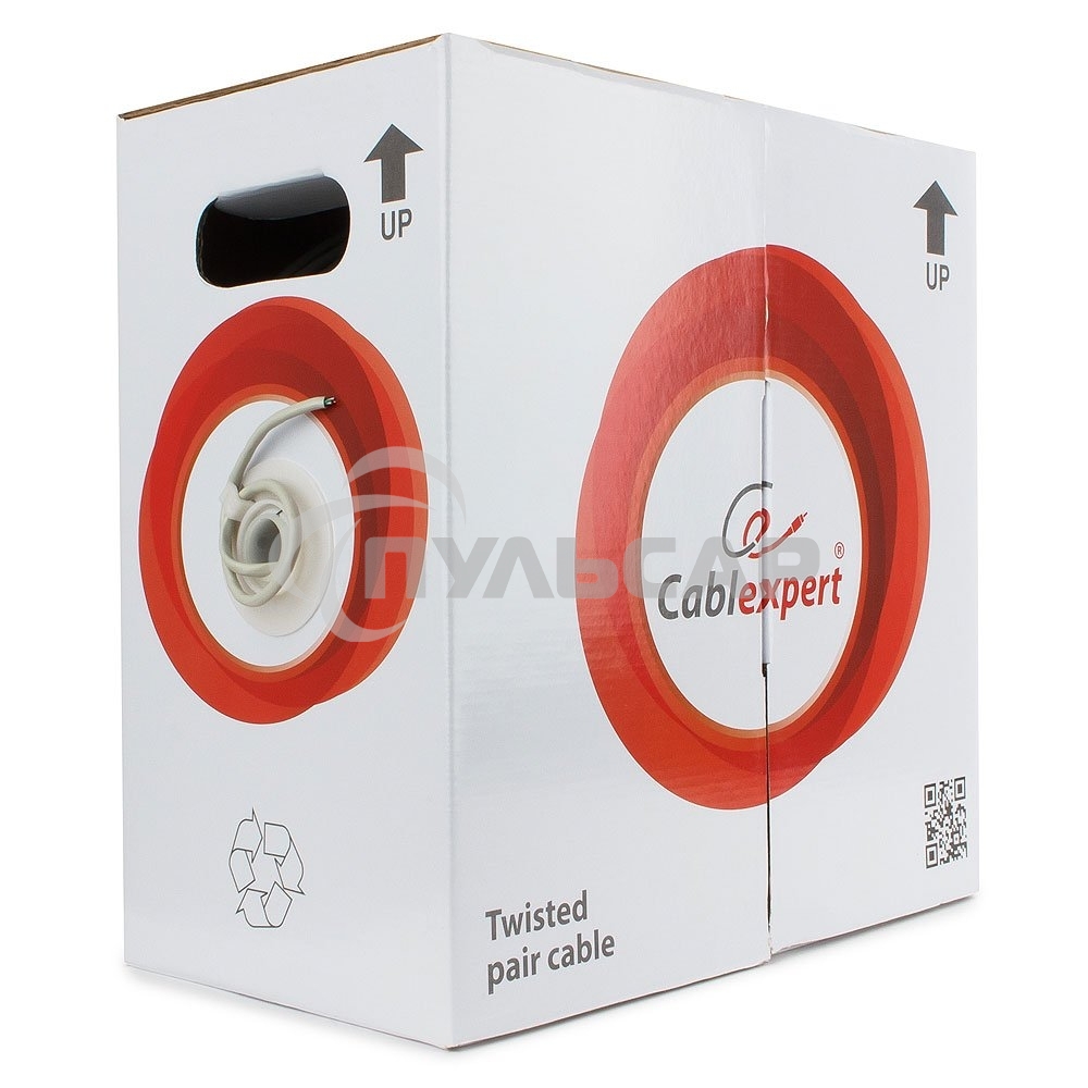 Кабель Cablexpert, UTP5e, 4 пары, 0.40 мм, CCA, однож., 305 м, серый UPC-5040E-SOL 