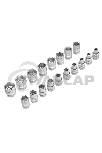 Набор торцевых головок, трещотка 120 зубьев, 36 предметов GROSS 14145