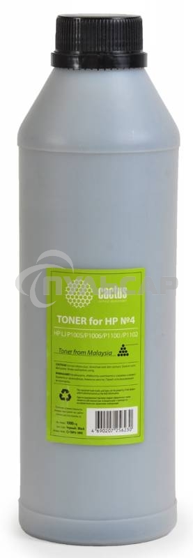 Тонер для принтера Cactus CS-THP4-1000 черный (флакон 1000гр) HP LJ P1005/P1006/P1100 /P1102
