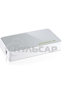 Коммутатор TP-Link SOHO TL-SF1008D Коммутатор 8-port 10/100M mini Desktop Switch, 8 10/100M RJ45 ports, Plastic case