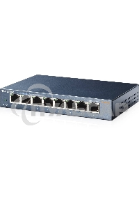 Коммутатор TP-Link SMB TL-SG108 8-port Desktop Gigabit Switch, 8 10/100/1000M RJ45 ports,metal case
