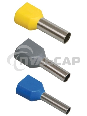 Наконечник-гильза изол. НГИ2 1.0-10 жел. (уп.100шт) ИЭК UTE10-D2-3-100