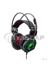 Наушники с микрофоном Oklick HS-L500G черный 2.2м мониторы оголовье