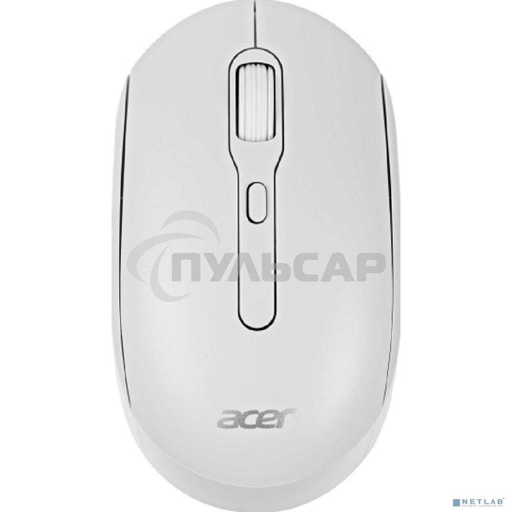Мышь беспроводная Acer OMR308 белый, 1600 dpi, радиоканал, Bluetooth, USB, кнопки - 4