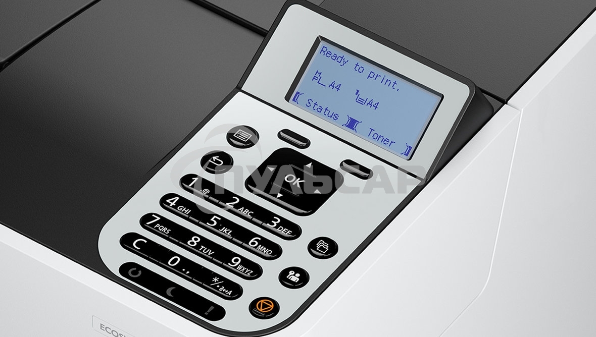 Принтер лазерный Kyocera Ecosys PA6000x (110C0T3NL0), A4, ч/б, печ. до 60 стр/мин., 1200 x 1200 dpi, USB, RJ-45, Air Print, Mopria