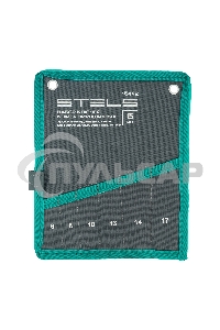 Набор ключей комбинированных 6-17 мм, 6 шт., CrV, матовый хром Stels