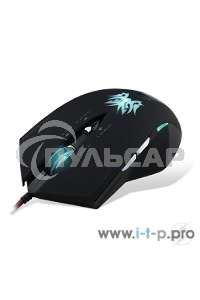 Мышь проводная Crown Gaming CMXG-602 черный, 2200 dpi, USB, кнопки - 6