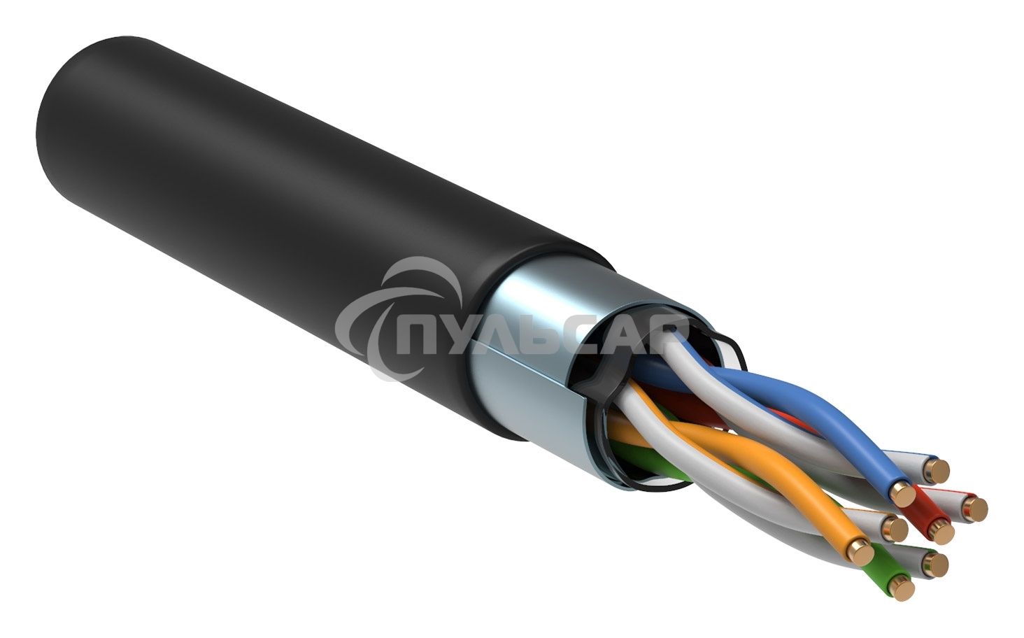 Кабель связи витая пара F/UTP кат. 5E 4 пары LDPE 1м черный GENERICA ITK BC3-C5E04-339-305-G