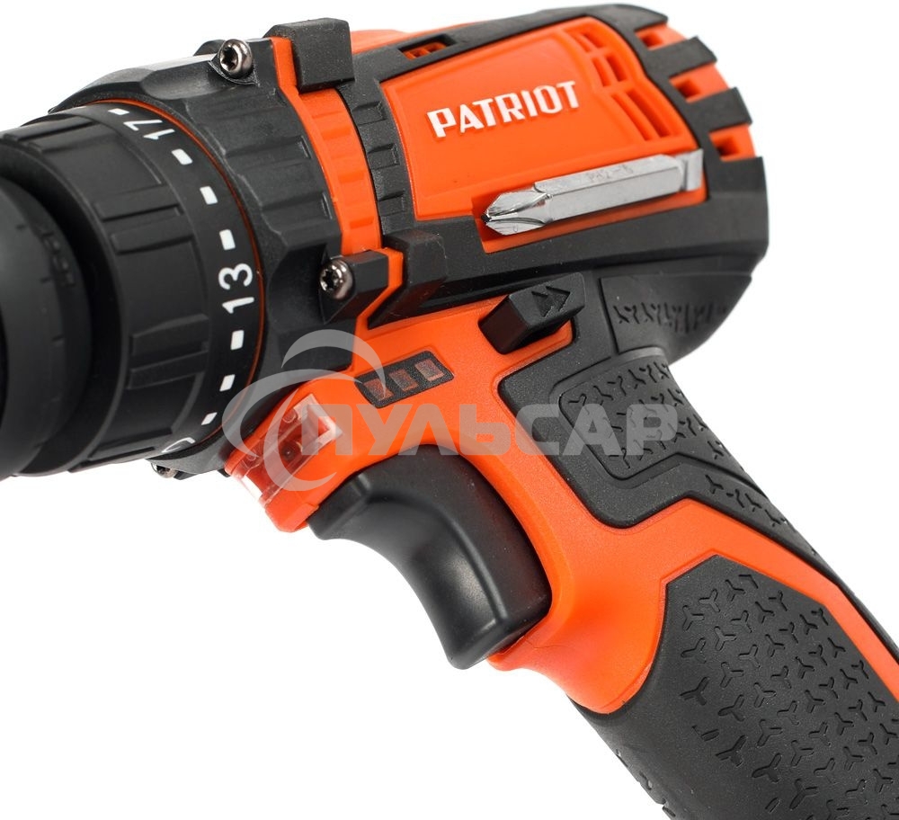 Дрель-шуруповерт Patriot BR 203UES, Аккумуляторная, 20В, 2 АКБ, Кейс