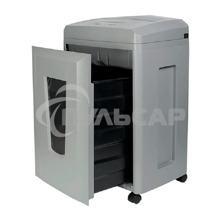 Шредер Heleos УП26-7 серый (секр.P-7) фрагменты 5лист. 26лтр. пл.карты CD