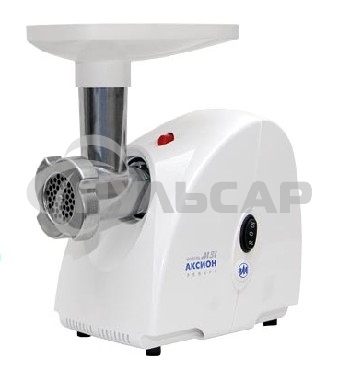 Мясорубка Аксион М31.01 (максимальная мощность 1500 Вт, номинальная мощность 230 Вт, производительность — до 100 кг/час, масса — 4 кг, функция РЕВЕРС, отсек для хранения решеток и сетевого шнура, решетка с отверстиями д. 5 мм, решетка с отверстиями д. 7 м