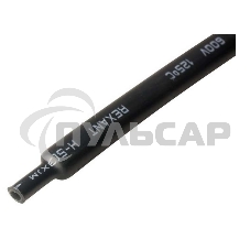 Трубка термоусадочная двустенная клеевая 18/6 (3:1) 1м черный Rexant 21-9008