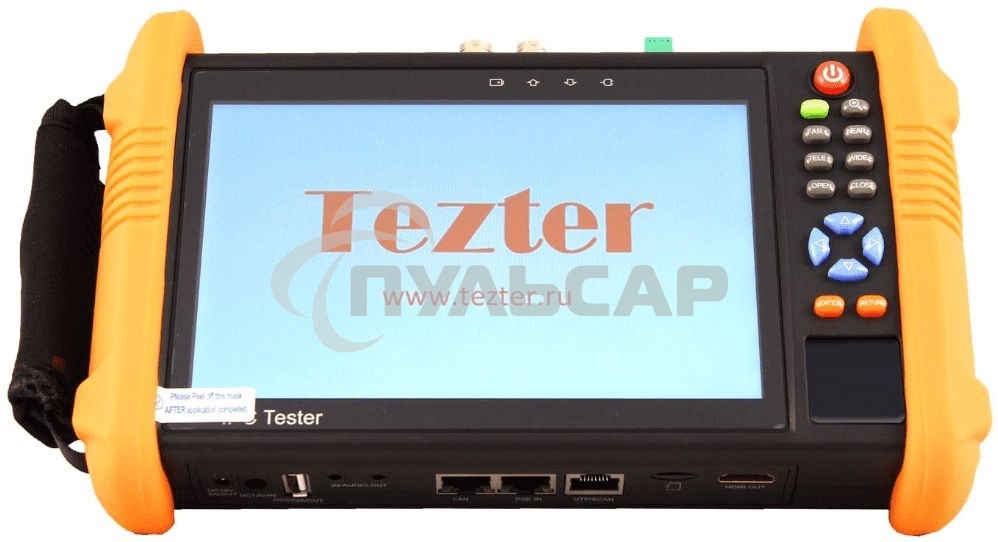 Универсальный монитор-тестер Tezter TIP-HOL-MT-7 AHD/CVI/TVI/CVBS/SDI и IP-видеосистем