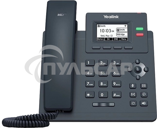 Настольный IP-телефон YEALINK SIP-T31W, 2 аккаунта, дисплей 2.3