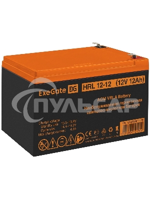 Батарея ExeGate EX285661RUS HRL 12-12 (12V 12Ah 1251W, клеммы F2)
