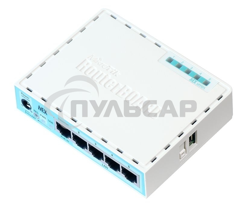 Роутер MikroTik RB750Gr3 hEX (RouterOS L4) with power supply and case 5 port 10/100/1000 гигабитный высокопроизводительный Ethernet