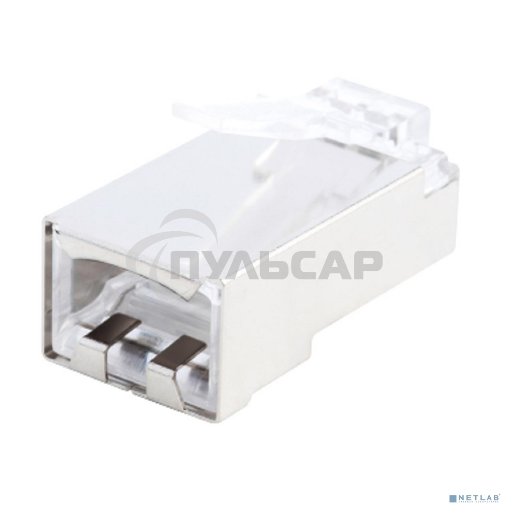 Разъемы Hyperline PLUG-8P8C-U-C5-SH-100 Разъем RJ-45(8P8C) под витую пару, категория 5e (50 µ