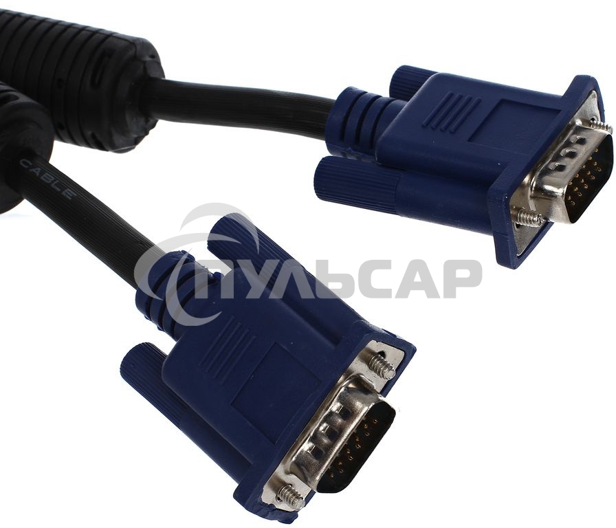 Кабель VCOM VVG6448-1.8M(O) Кабель монитор-SVGA card (15M-15M) 1,8 м 2 фильтра