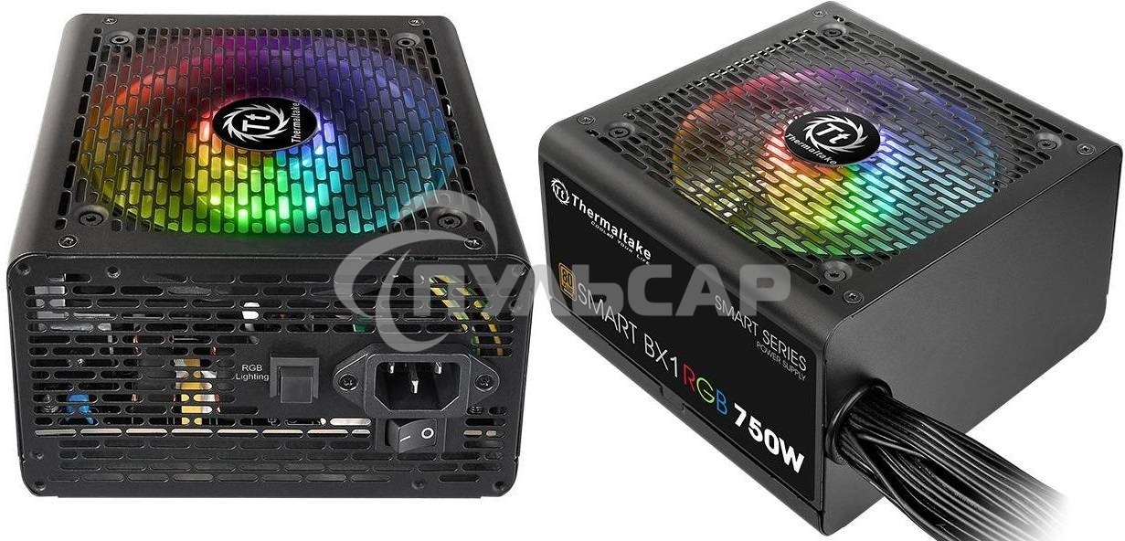 Блок питания Thermaltake Smart PS-SPR-0750NHSABE-1, 750Вт, 80 PLUS Bronze, 120мм, черный