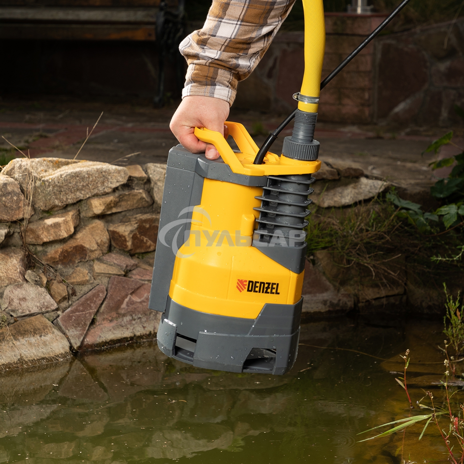 Насос Denzel DPХ950 дренажный х-pro 950Вт подъем 8.5м 15500л/ч