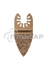 Насадка для МФИ шлифовальная дельтовидная, HM, по плитке и дереву, 33 мм Denzel