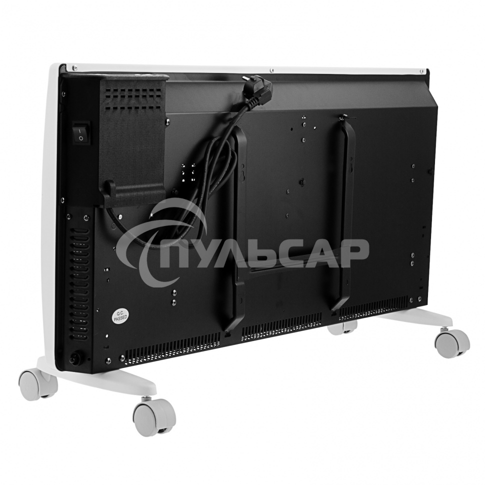 Конвектор гибридный Denzel HybridX-2000 белый, 2000 Вт, 30 м2, термостат, дисплей