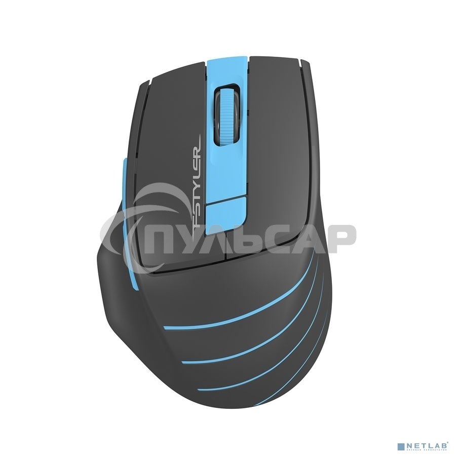 Мышь беспроводная A4Tech Fstyler FG30S серый/синий, 2000 dpi, радиоканал, USB, кнопки - 5
