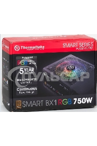 Блок питания Thermaltake Smart PS-SPR-0750NHSABE-1, 750Вт, 80 PLUS Bronze, 120мм, черный