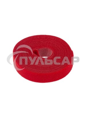 Лента-липучка многоразовая Rexant 5 м х 20 мм, красная (1 шт.)