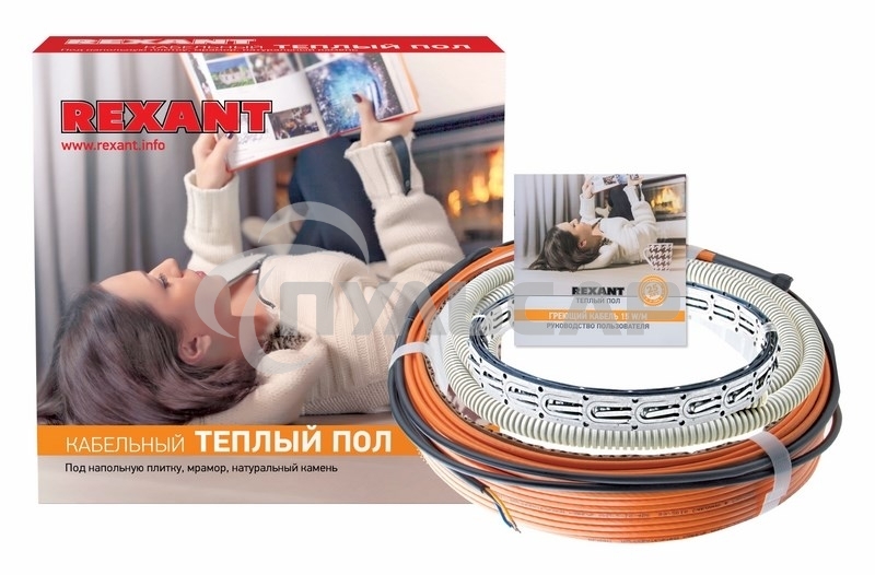 Теплый пол Rexant Standard RND-120-1800 (1800Вт/120м/ S обогрева, м2: 11,2-15,0) (двух жильный)