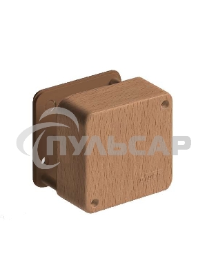 Коробка распр. ОП 79х79х32 бук (светл. основа) IP40 Рувинил 65004-38М