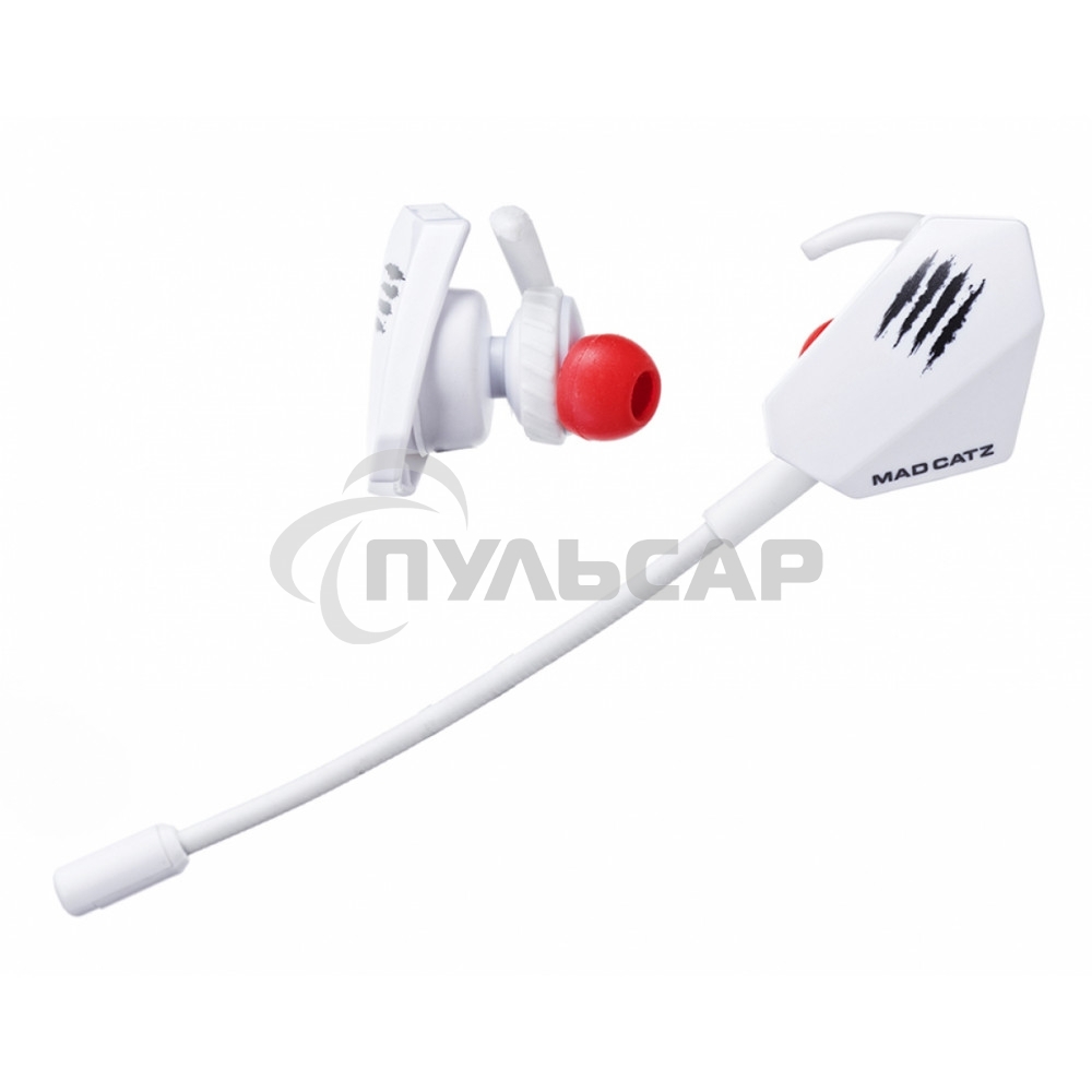 Игровые мобильные наушники белые Mad Catz E.S. PRO+ (3.5 мм jack, 13.5 мм неодимовые магниты, 32 Ом, 20 ~ 20000 Гц, микрофон)