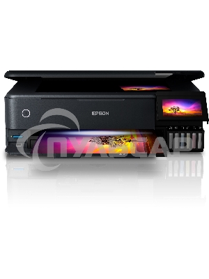 МФУ струйное Epson L8180 (C11CJ21403/C11CJ21402) A3 Duplex Net WiFi USB RJ-45 черный