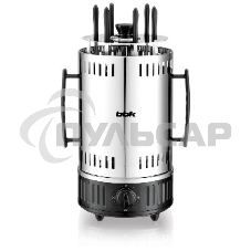 Электрошашлычница BBK BBQ603T нержавеющая сталь/черный