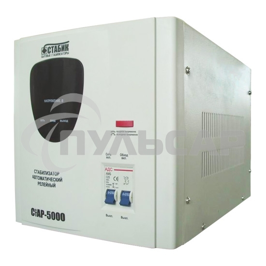 Стабилизатор СТАБИК СтАР-5000однофазный, цифровой 220В 5000ВА вх.:140-270В